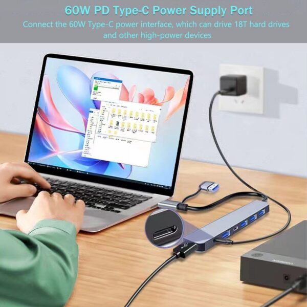 7 In 1 Multi-Functional Usb Hub Item No#31632 - Image 5