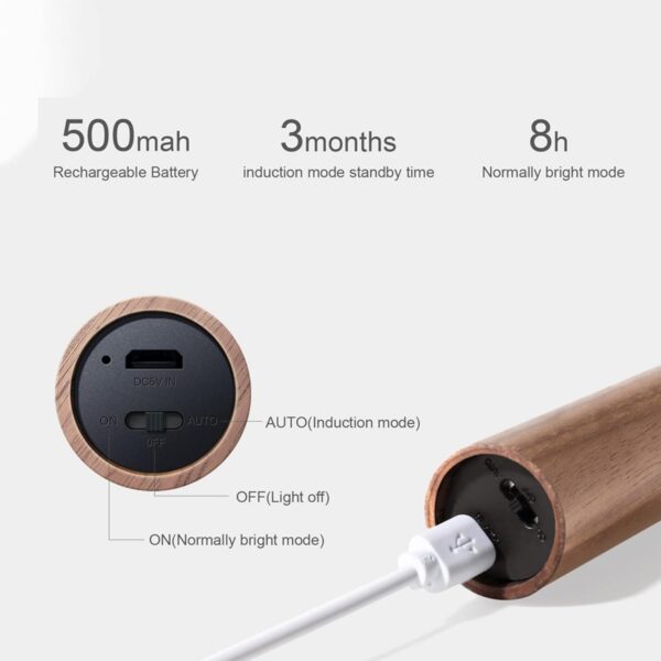 Wooden Motion Sensor Night Light Item No#31637 - Image 4