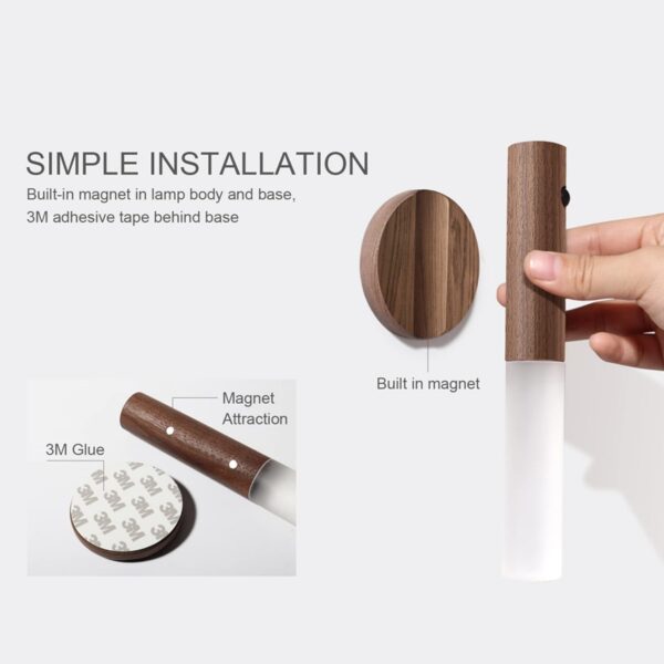 Wooden Motion Sensor Night Light Item No#31637 - Image 5