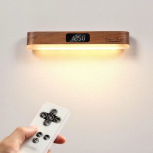 Magnetic Wall Night Light With Clock Item No#31639