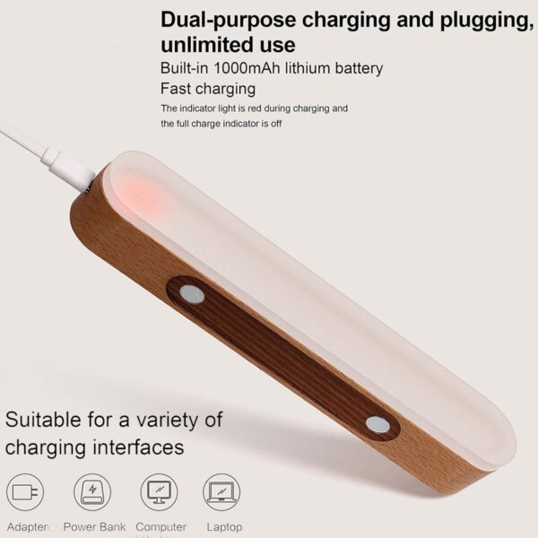 Magnetic Wall Night Light With Clock Item No#31639 - Image 5