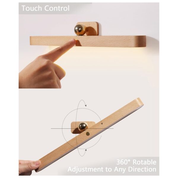 Rechargable Wooden Night Light Item No#31640 - Image 4