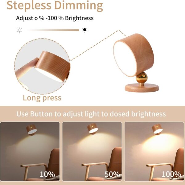 Wooden Led Wall Sconce Item No#31641 - Image 3