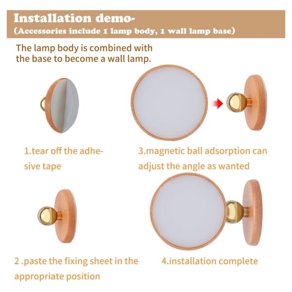 Wooden Led Wall Sconce Item No#31641 - Image 5