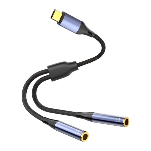 Usb C To Two 3.5Mm Female Audio Adapter Item No#31647 - Image 2