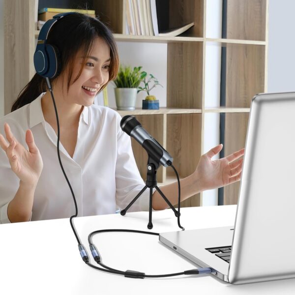 Usb C To Two 3.5Mm Female Audio Adapter Item No#31647 - Image 6