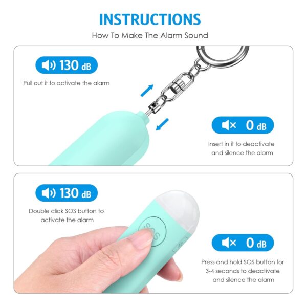 Rechargable Personal Safety Alarm Item No#31650 - Image 4
