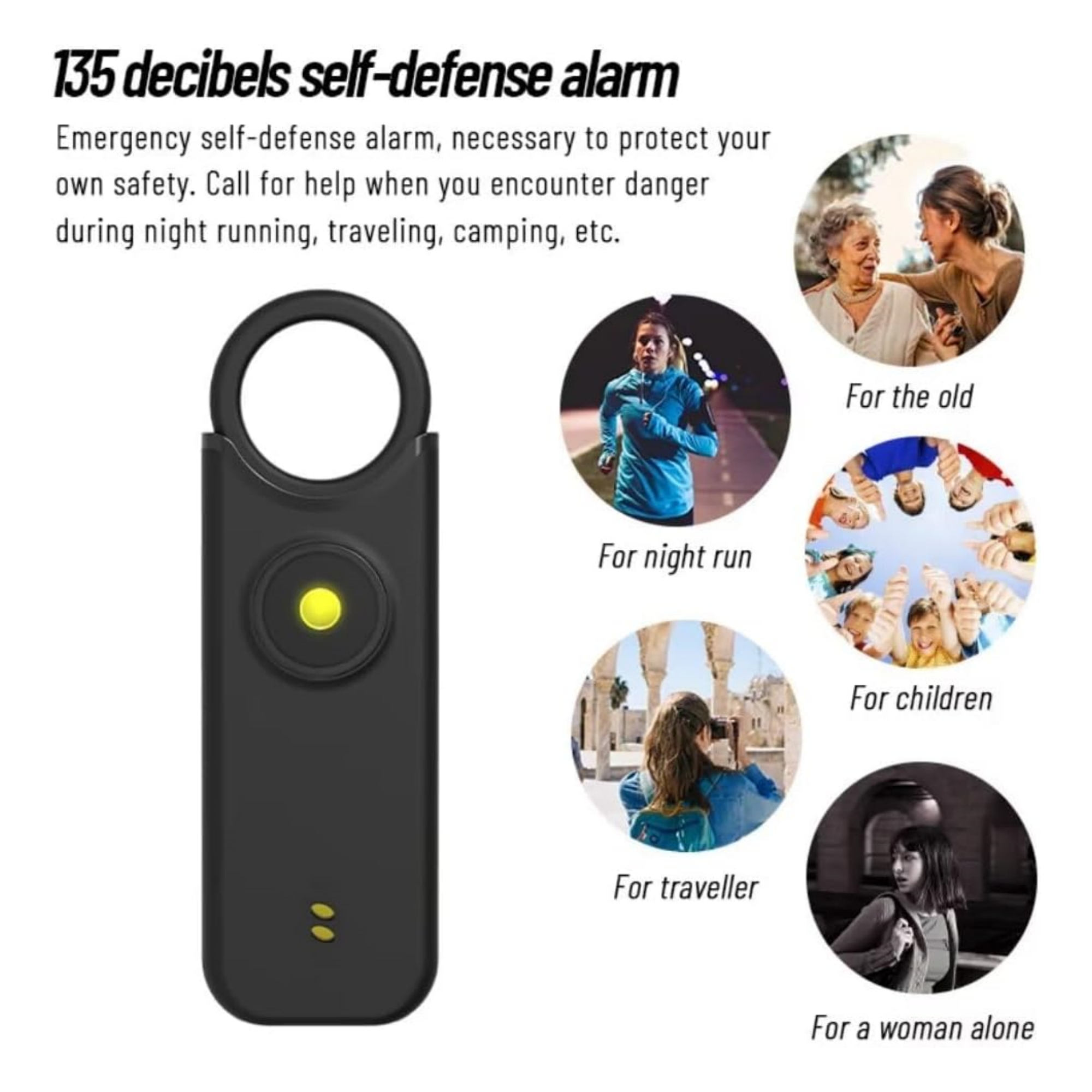 Rechargeable Emergency Safety Alarm Item No#31651 - Image 8