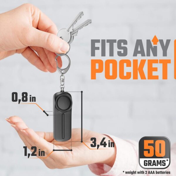 Personal Safety Alarm Keychain For Women Item No#31652 - Image 3