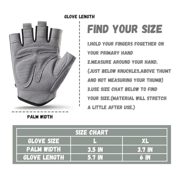 Half Finger Cycling Gloves Item No#32020 - Image 3