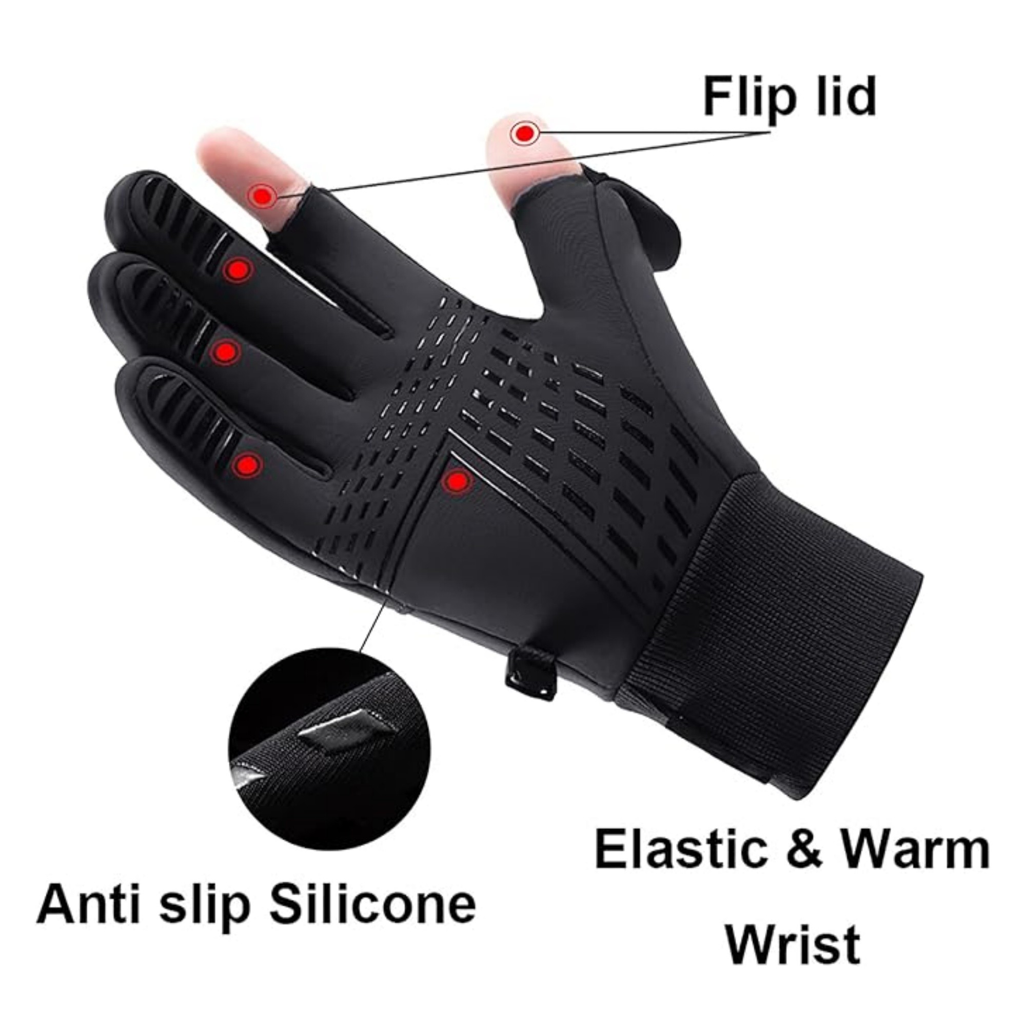 Touchscreen Winter Warm Gloves Item No#32029 - Image 3