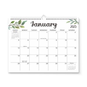 18 Months 14.8"*11.5" Leaves Wall Calendar From Jan 2025 To June 2026 Item No#32050