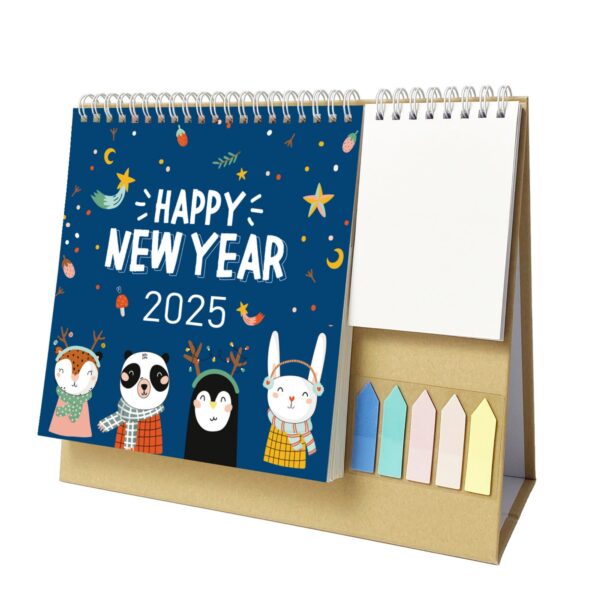 18 Months 10.2"*10.2" Starry Sky Plant Desk Calendar From Jan 2025 To June 2026 Item No#32066