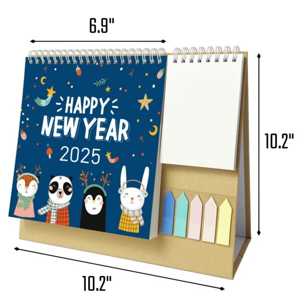 18 Months 10.2"*10.2" Starry Sky Plant Desk Calendar From Jan 2025 To June 2026 Item No#32066 - Image 2