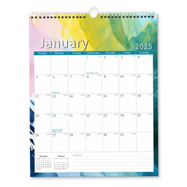 18 Months 14"*11" Wall Calendar From Jan 2025 To June 2026 Item No#32067