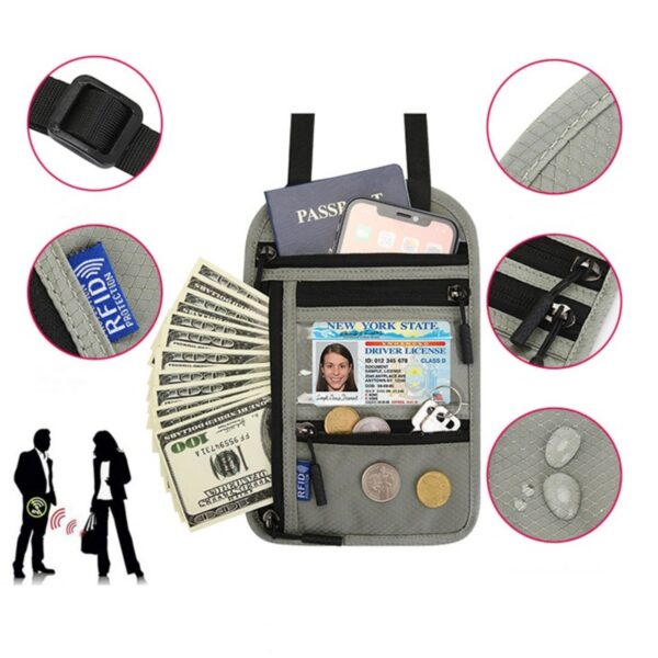 Neck Travel Wallets With Rfid Blocking Item No#32070 - Image 4