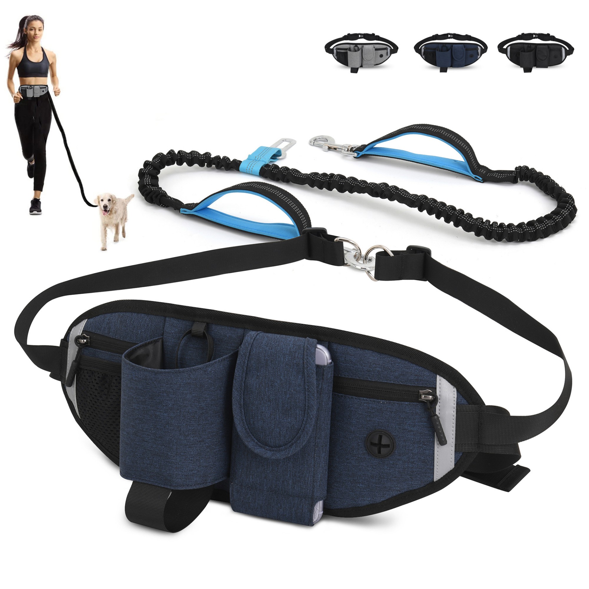 Waist Dog Leash Bag For Running Item No#32073 - Image 2