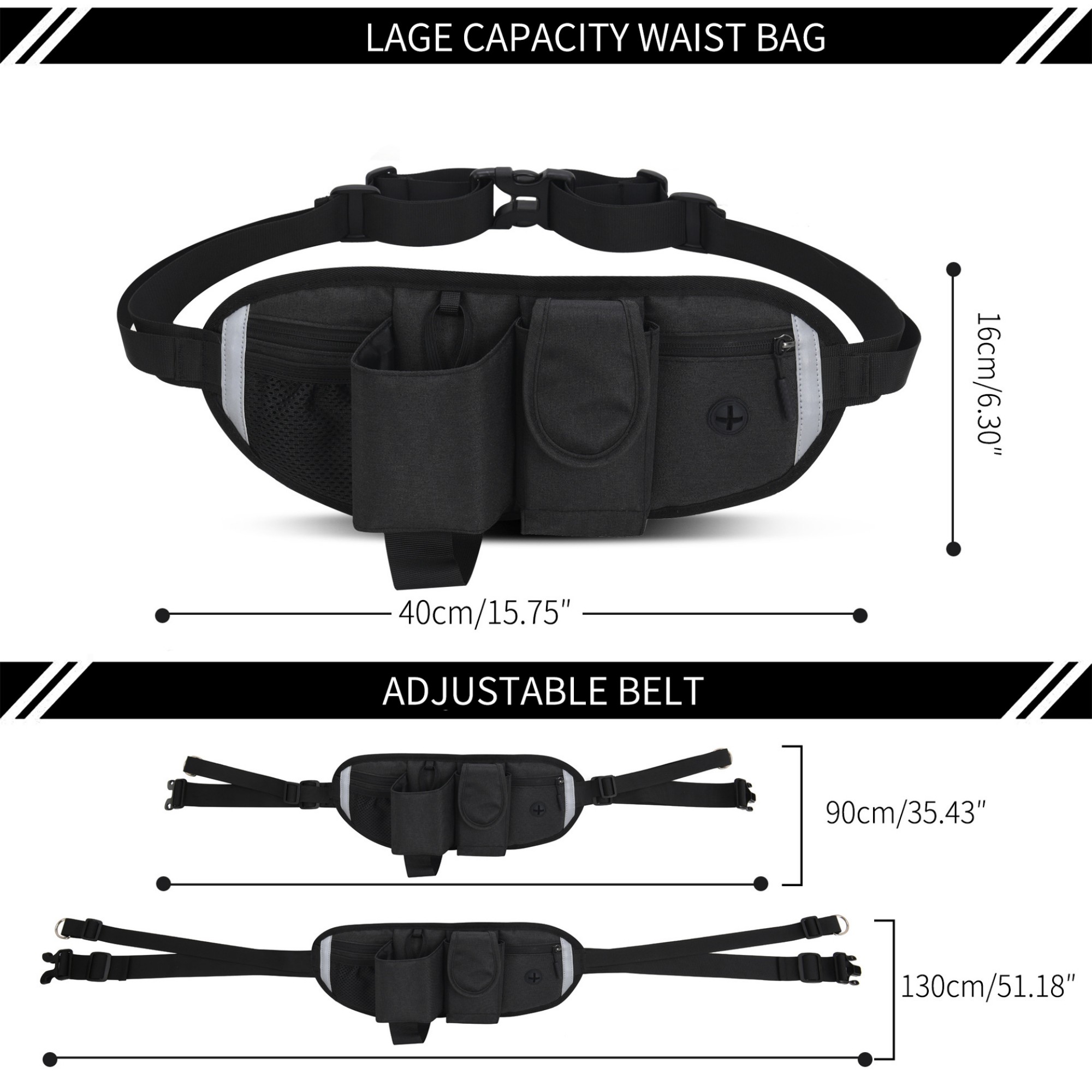 Waist Dog Leash Bag For Running Item No#32073 - Image 3