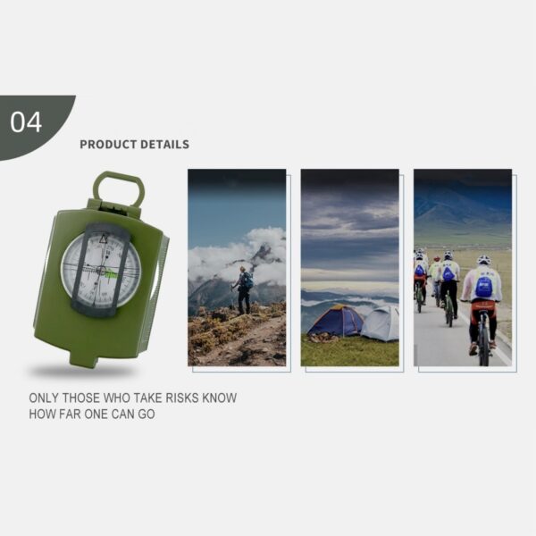 Military Grade Hiking Survival Compass Item No#32074 - Image 6