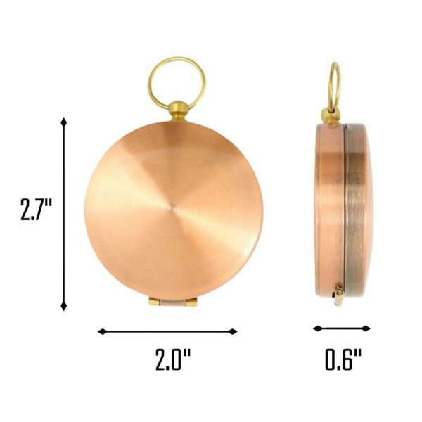 Metal Pocket Compass Item No#32083 - Image 3