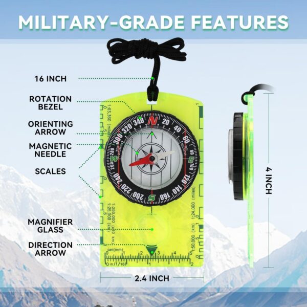Wilderness Survival Compass Item No#32086 - Image 3