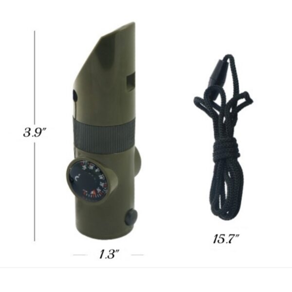 3-In-1 Emergency Whistles With Compass And Thermometer Item No#32089 - Image 3