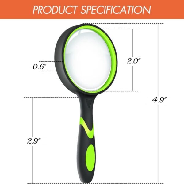 10X 50Mm Handheld Magnifier Item No#32097 - Image 3