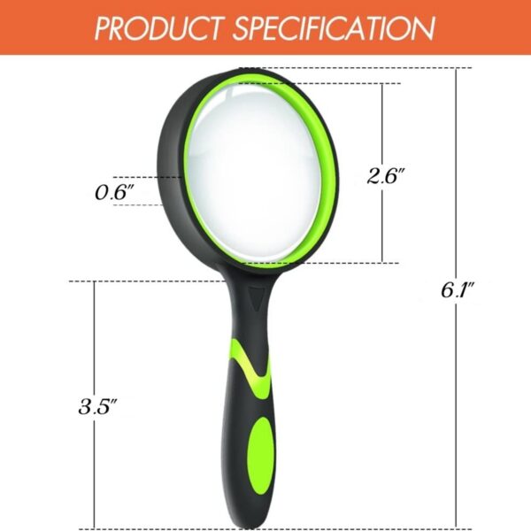 10X 65Mm Handheld Magnifier Item No#32098 - Image 3