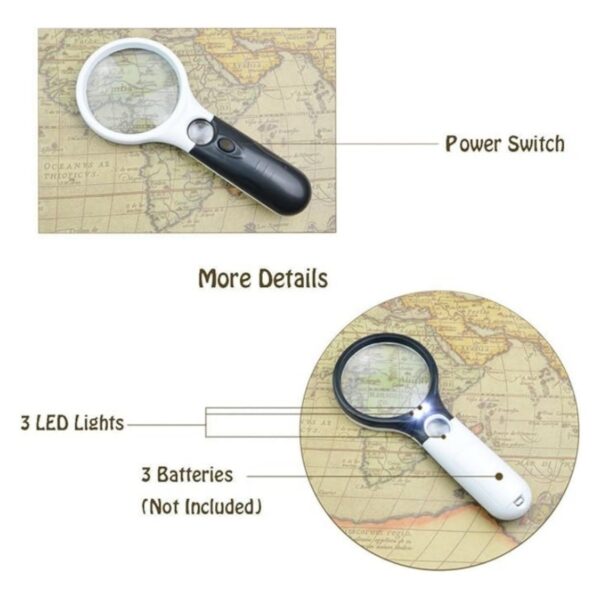 3X 45X Handheld Magnifier Item No#32110 - Image 4
