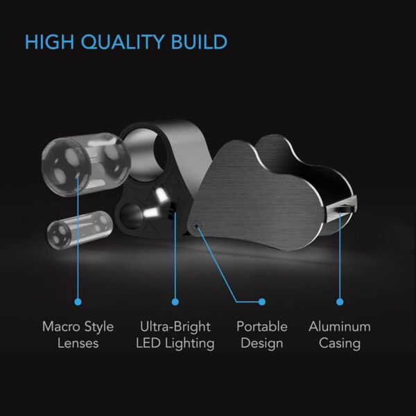 30X 60X Jewelers Magnifier With Uv Black Light And Bright Led Light Item No#32111 - Image 4