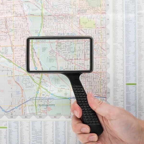 3X Rectangular Handheld Magnifying Glass Item No#32112 - Image 4