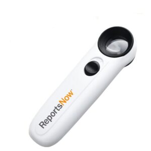 40X High Power Hand Held Magnifier With 2-Led Light Item No#32115