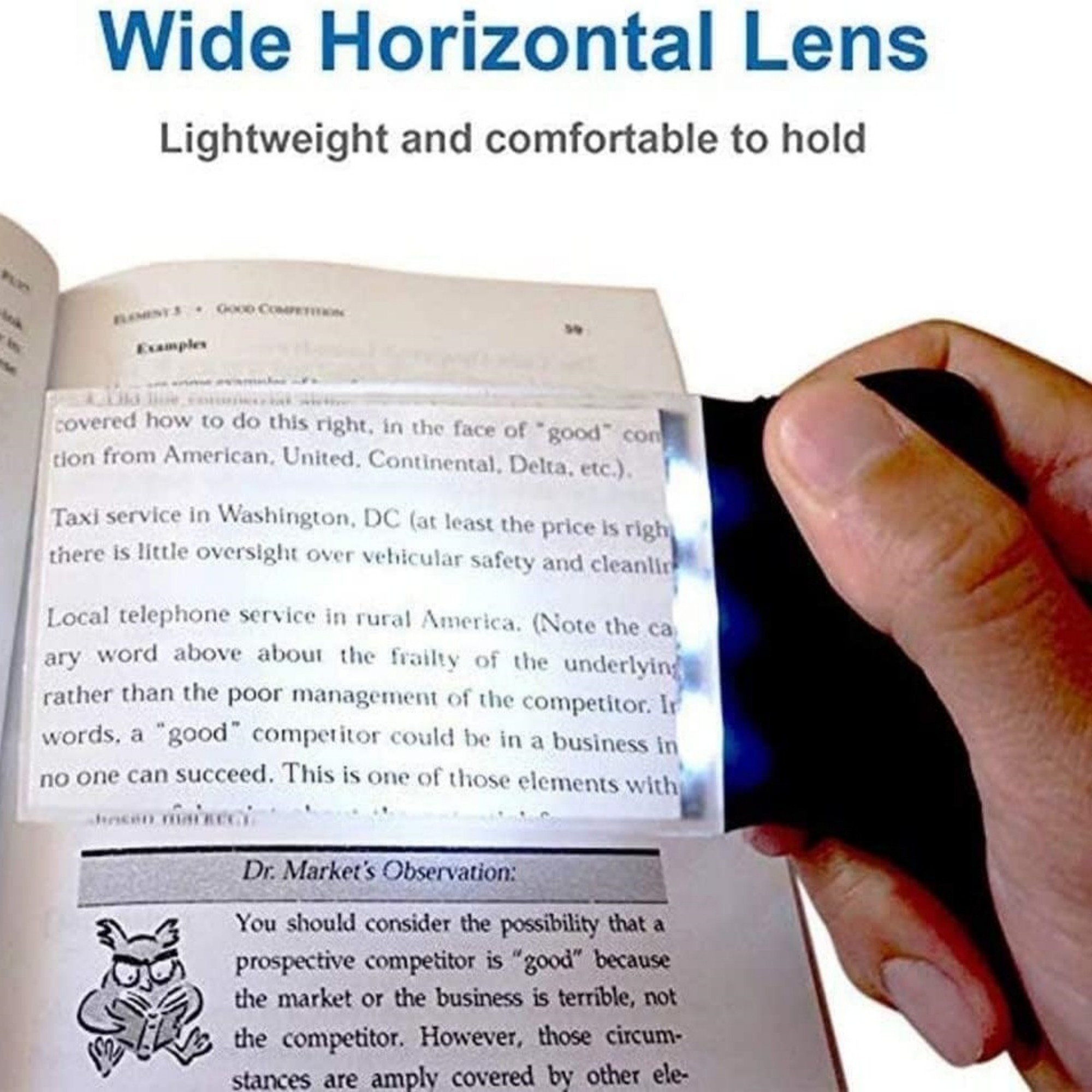 2X Handheld Reading Magnifying Glass Item No#32132 - Image 5