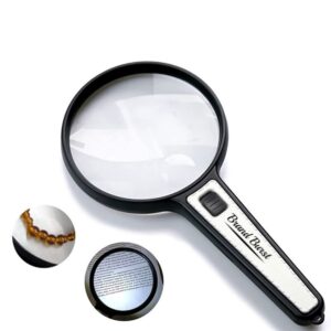 10X 110Mm Large Magnifying Glass With Lights Item No#32133