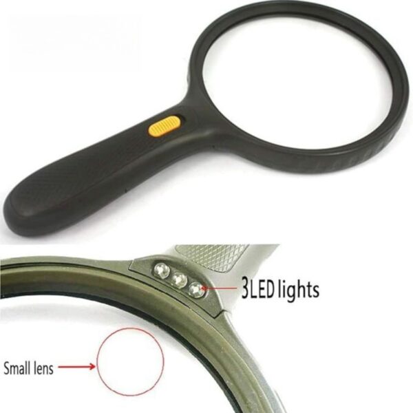 5X 138Mm Handheld Magnifying Glass With Lights Item No#32134 - Image 4
