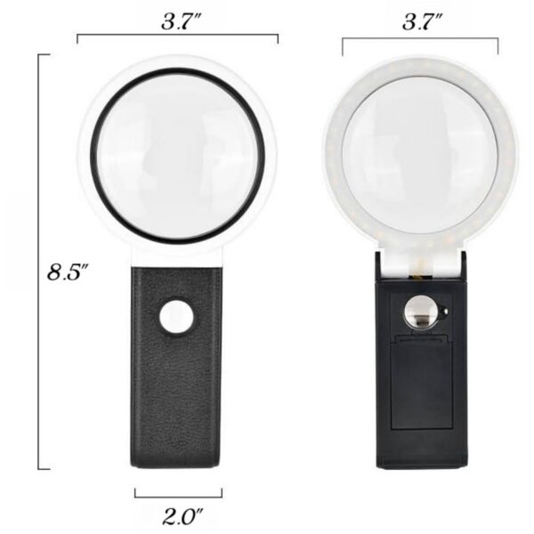 6X 25X Magnifying Glasses With Light And Stand Item No#32135 - Image 3