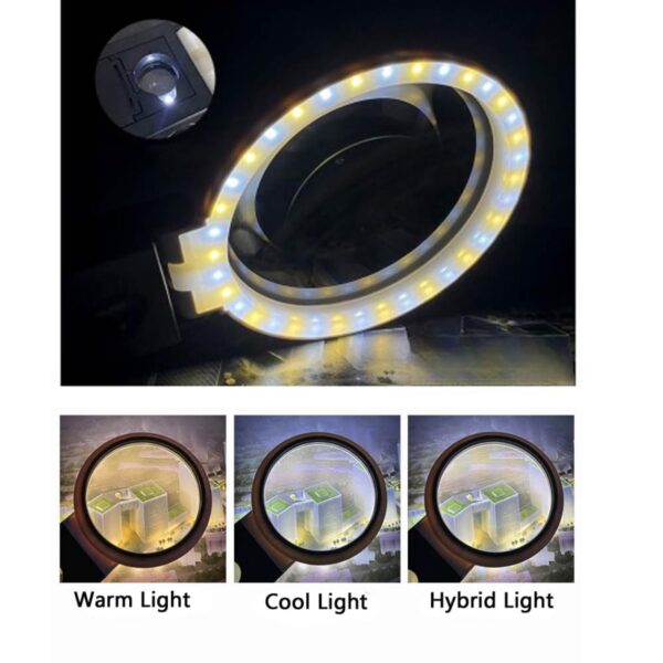 6X 25X Magnifying Glasses With Light And Stand Item No#32135 - Image 4