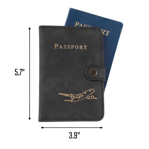 Simple Leather Passport Holder Item No#32160 - Image 3