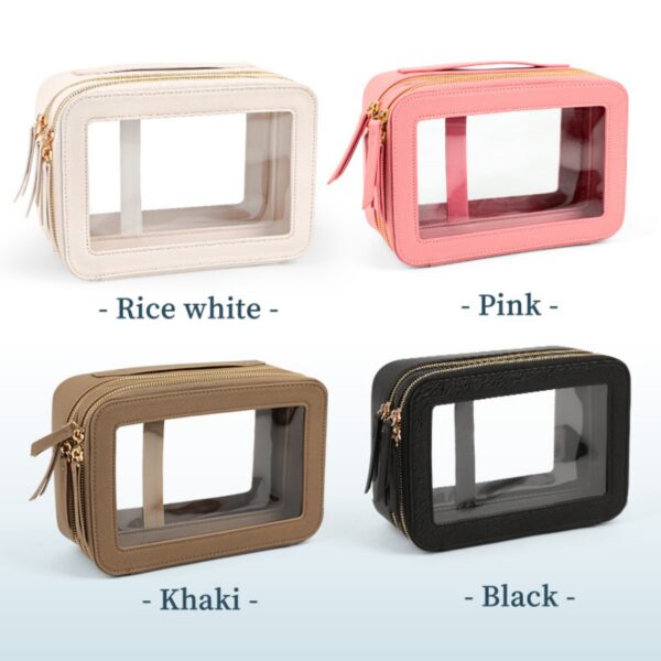Double Layer Clear Makeup Bags Item No#32167 - Image 7