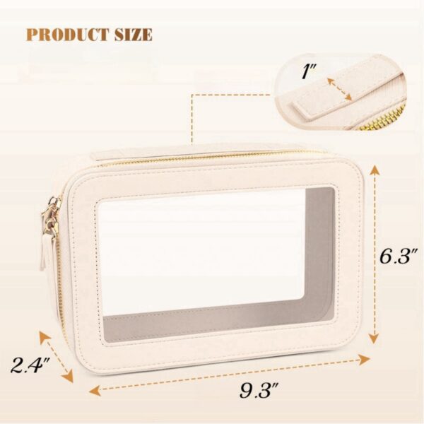 Single Layer Clear Makeup Bags Item No#32168 - Image 3