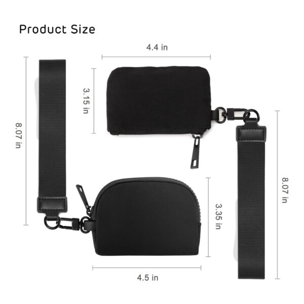 Mini Zip Around Keychain Wristlet Wallets Item No#32171 - Image 3
