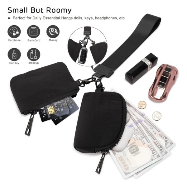 Mini Zip Around Keychain Wristlet Wallets Item No#32171 - Image 5