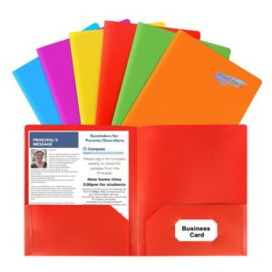Plastic Folders With Pockets Item No#32176
