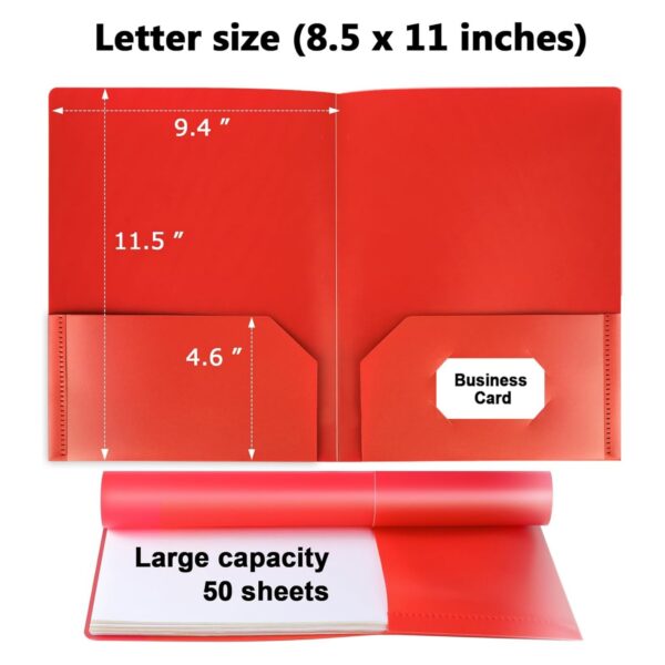 Plastic Folders With Pockets Item No#32176 - Image 3