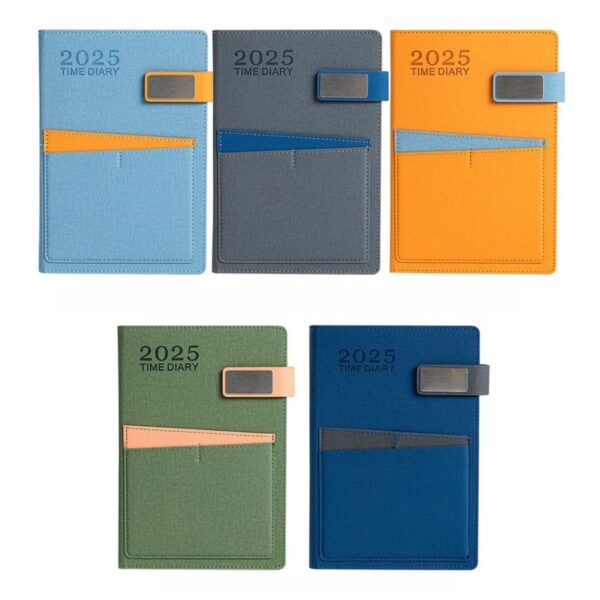 2025 Jan - Dec 5.8" X 8.4" A5 Buckle Daily Planner Item No#32183 - Image 2