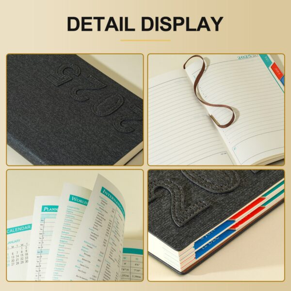 2025 Jan - Dec 5.8" X 8.4" A5 Daily Planner Item No#32184 - Image 4