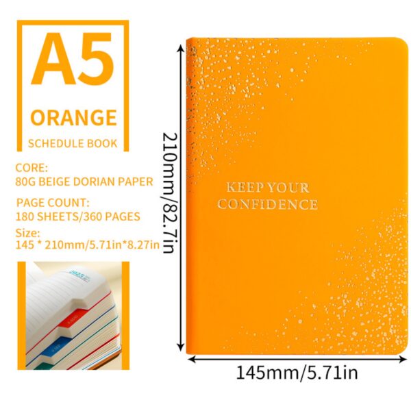 2025 Jan - Dec 5.8" X 8.4" A5 Stars Daily Planner Item No#32185 - Image 3