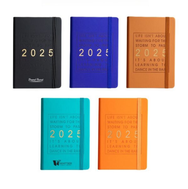 2025 Jan - Dec 5.8" X 8.4" A5 Daily Planner Item No#32189