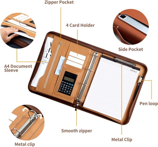Padfolio With Zippered All-In-One Item No#32195 - Image 4