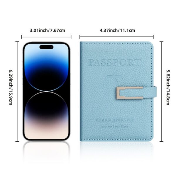 Pu Leather Passport Holder Item No#32199 - Image 3